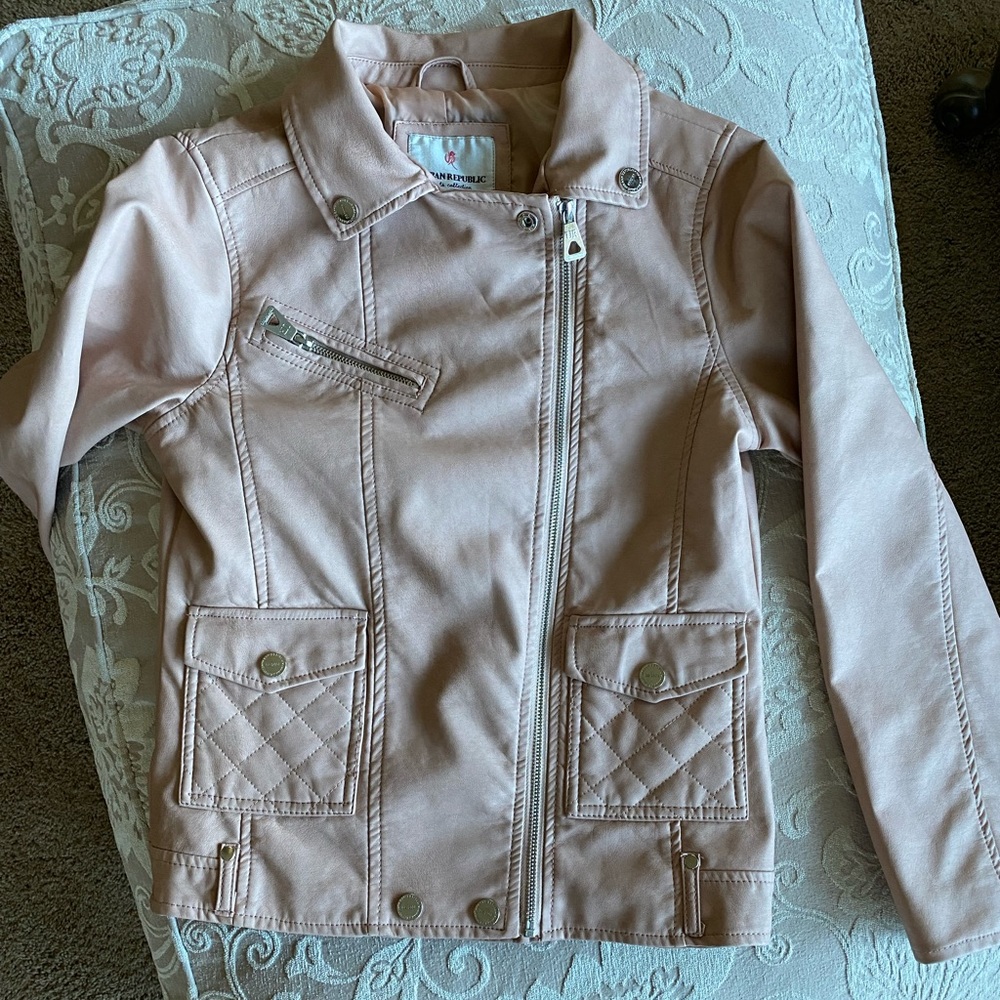 Girls Faux leather jacket